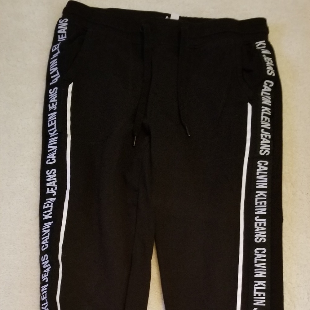 Black Calvin Klein Sweat Pants/Draw String Size L